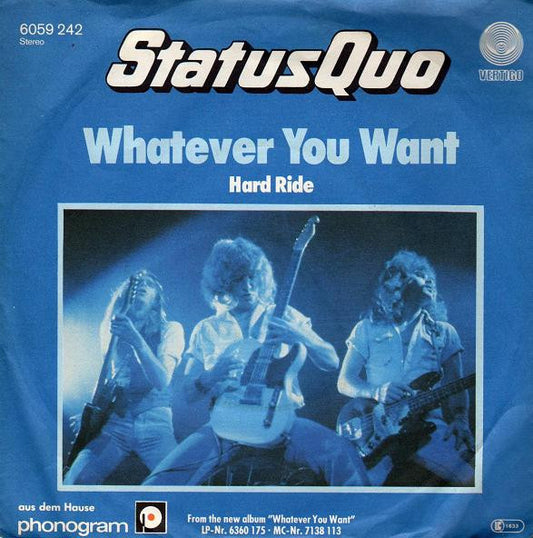 Status Quo : Whatever You Want (7", Single)