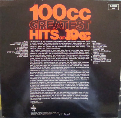 10cc : 100cc Greatest Hits Of 10cc (LP, Comp, RE)