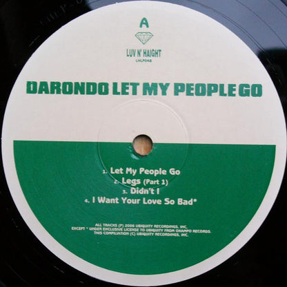 Darondo : Let My People Go (LP, Comp)