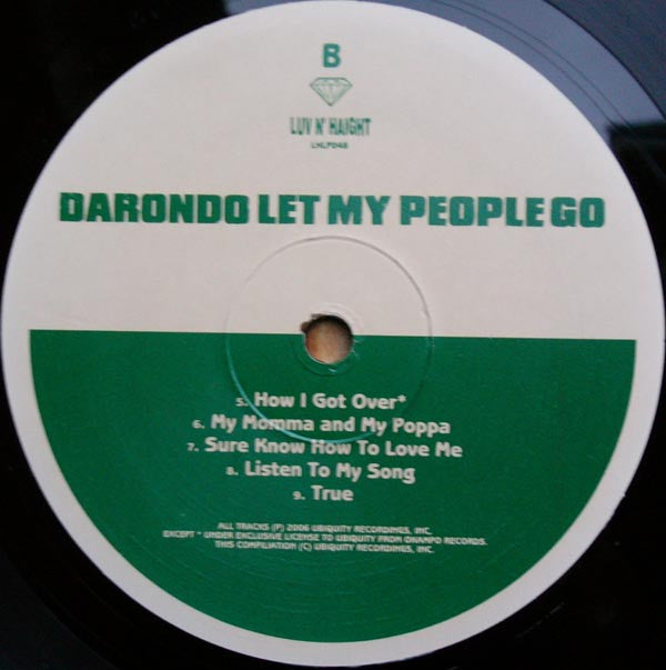 Darondo : Let My People Go (LP, Comp)