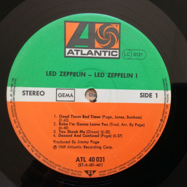 Led Zeppelin : Led Zeppelin (LP, Album, RE)