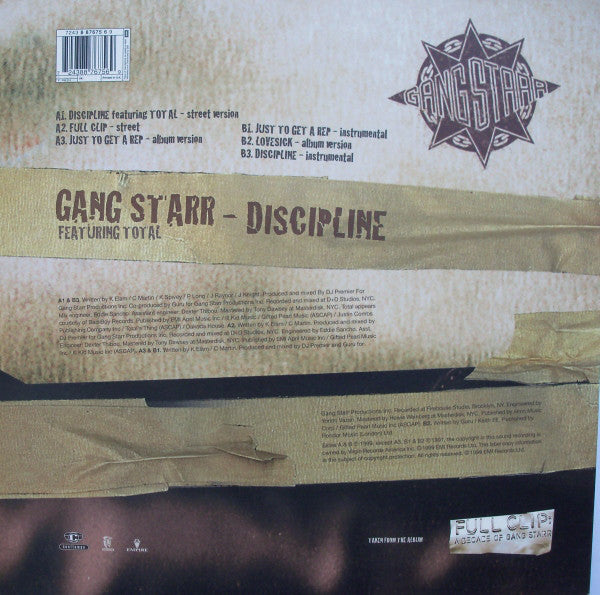 Gang Starr Featuring Total : Discipline (12")