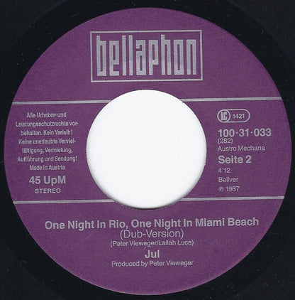 Jul* : One Night In Rio, One Night In Miami Beach (7", Single)