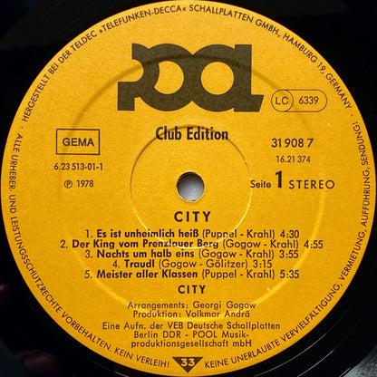 City (3) : City (LP, Album, Club, RE)