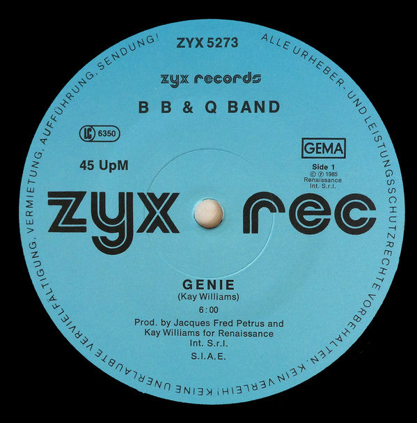 B.B. & Q. Band* : Genie (12", Maxi)