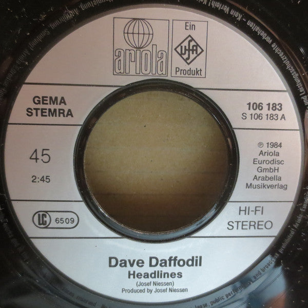 Dave Daffodil : Headlines / Samba Boogie (7", Single, Promo)