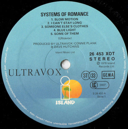 Ultravox : Systems Of Romance (LP, Album)