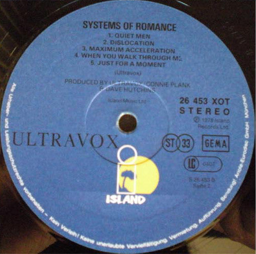 Ultravox : Systems Of Romance (LP, Album)