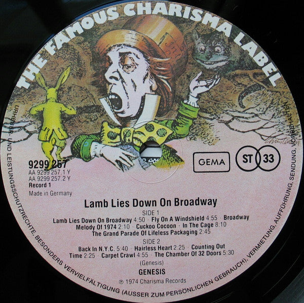 Genesis : The Lamb Lies Down On Broadway (2xLP, Album, Gat)