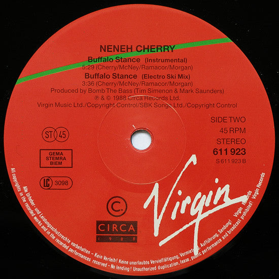 Neneh Cherry : Buffalo Stance (12", Single, RP)