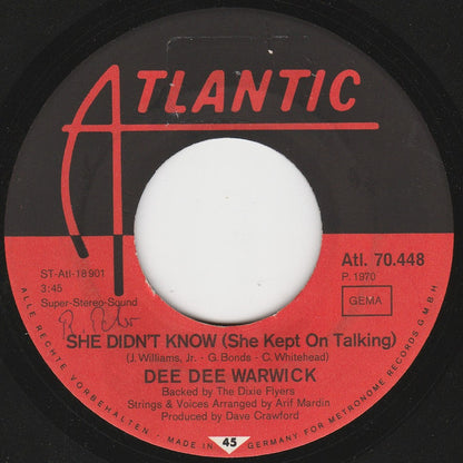 Dee Dee Warwick : She Didn't Know (She Kept On Talking) / Make Love To Me (7", Single)