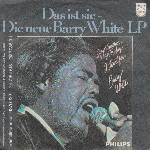 Barry White : I'll Do For You Anything You Want Me To (7", Single)