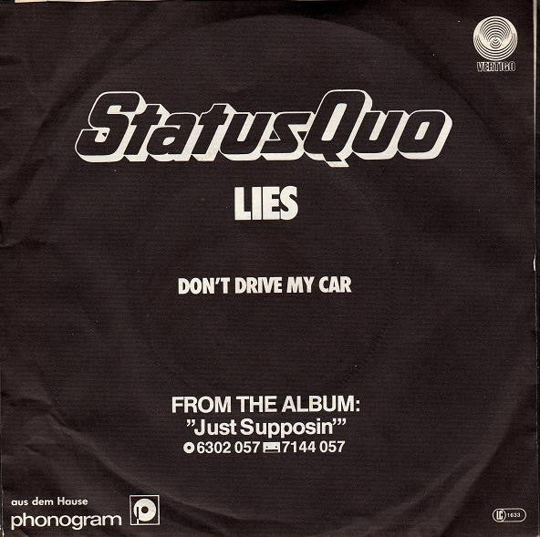 Status Quo : Lies (7", Single)