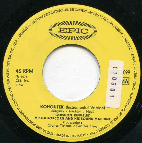 Gershon Kingsley : Kohoutek (7", Single)