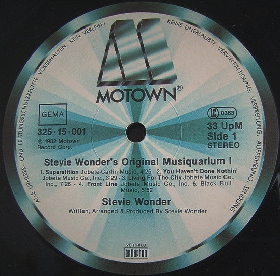 Stevie Wonder : Stevie Wonder's Original Musiquarium 1 (2xLP, Comp, Emb)