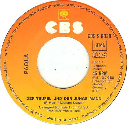 Paola (2) : Der Teufel Und Der Junge Mann (7", Single)