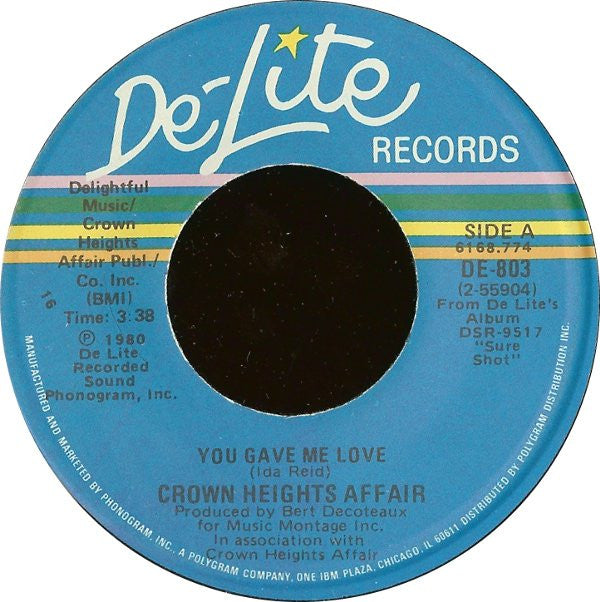 Crown Heights Affair : You Gave Me Love (7", Single, 16 )