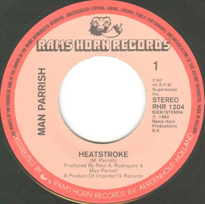 Man Parrish : Heatstroke (7", Single)