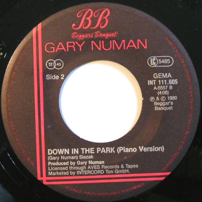 Gary Numan : I Die: You Die (7", Single)