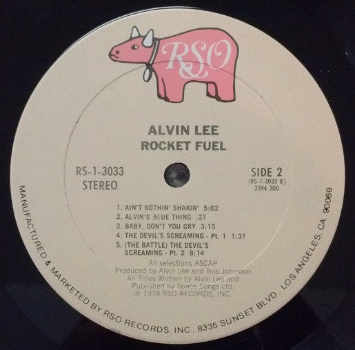 Alvin Lee & Ten Years Later : Rocket Fuel (LP, Album, Ter)