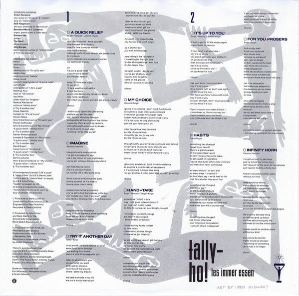 Les Immer Essen : Tally-Ho! (LP, Album)