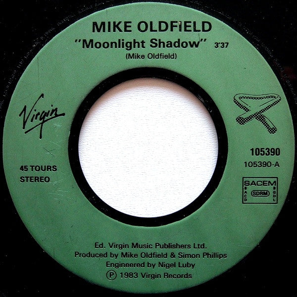 Mike Oldfield : Moonlight Shadow (7", Single)