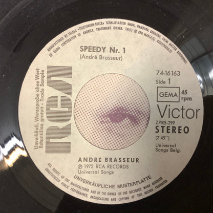 André Brasseur : Speedy Nr. 1 / Darkness (7", Single, Promo)