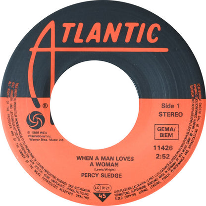 Percy Sledge : When A Man Loves A Woman (7", Single, RE)