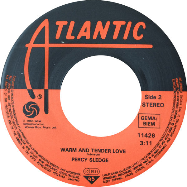 Percy Sledge : When A Man Loves A Woman (7", Single, RE)