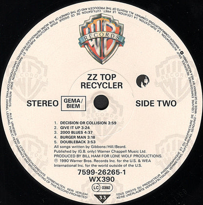 ZZ Top : Recycler (LP, Album)