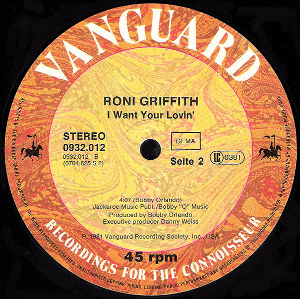 Roni Griffith : Desire (12")