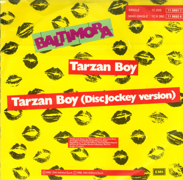 Baltimora : Tarzan Boy (7", Single)