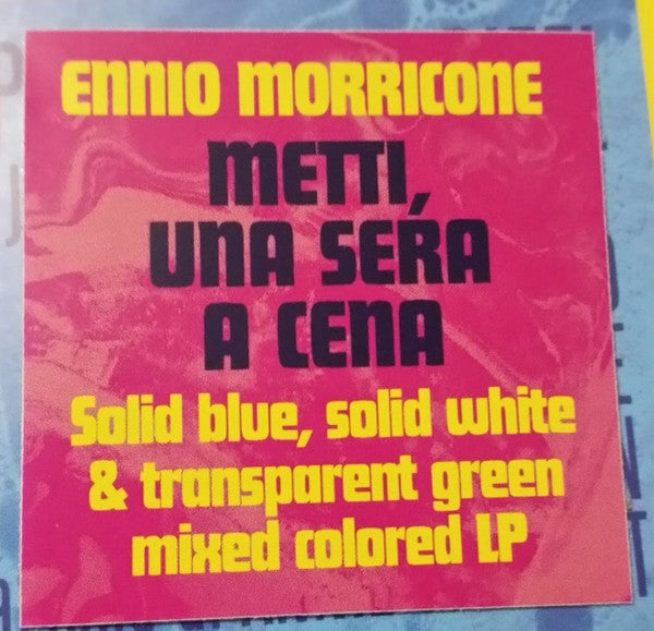 Ennio Morricone : Metti, Una Sera A Cena (Colonna Sonora Originale) (LP, Album, Ltd, RE, Blu)