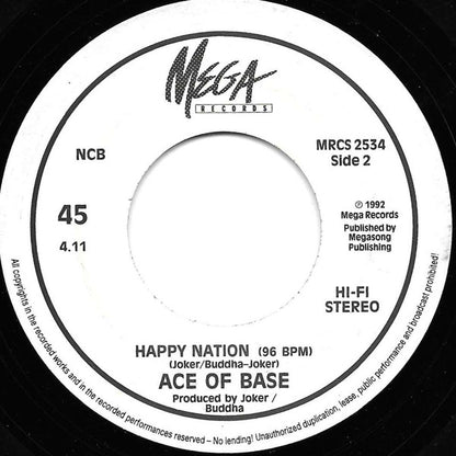 Ace Of Base : Happy Nation (7", Single, Lar)