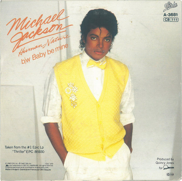 Michael Jackson : Human Nature (7", Single)