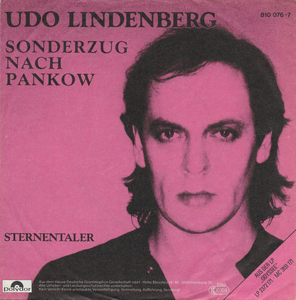 Udo Lindenberg : Sonderzug Nach Pankow (7", Single)