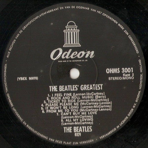 The Beatles : Beatles' Greatest (LP, Comp, M/Print)