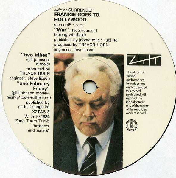 Frankie Goes To Hollywood : Two Tribes (Carnage) (12", Single)