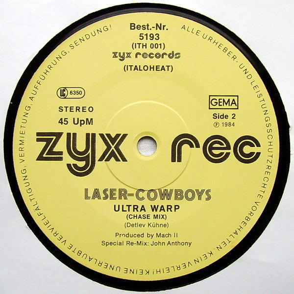 Laser-Cowboys : Ultra Warp (12", Maxi, MP)