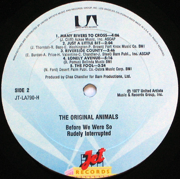 The Original Animals* : Before We Were So Rudely Interrupted (LP, Album)