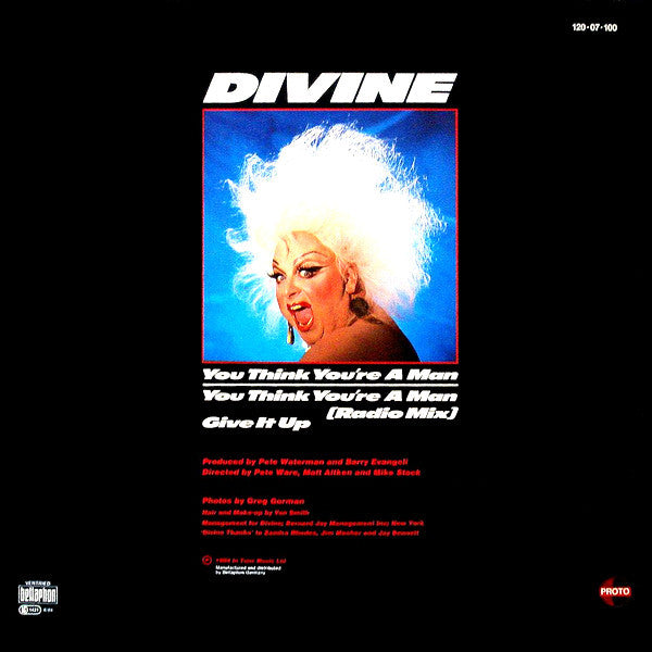 Divine : You Think You're A Man (12", Maxi)