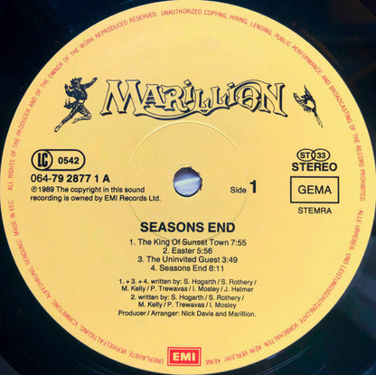 Marillion : Seasons End (LP, Album, Gat)