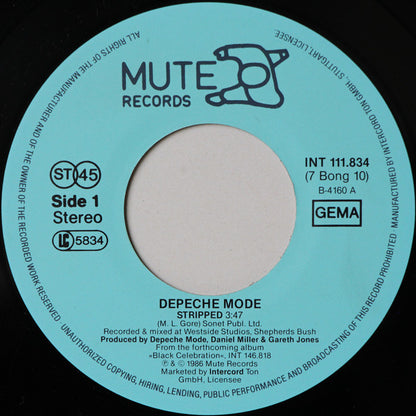 Depeche Mode : Stripped (7", Single)