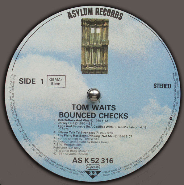 Tom Waits : Bounced Checks (LP, Comp)