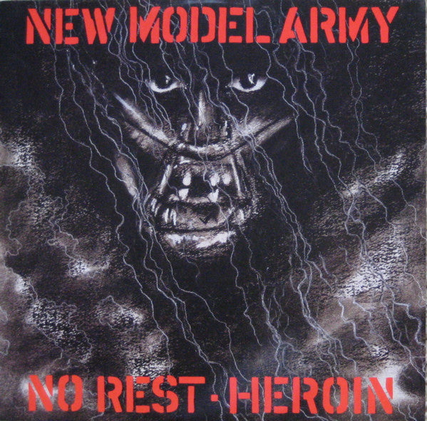 New Model Army : No Rest / Heroin (2x12", Single, Ltd)