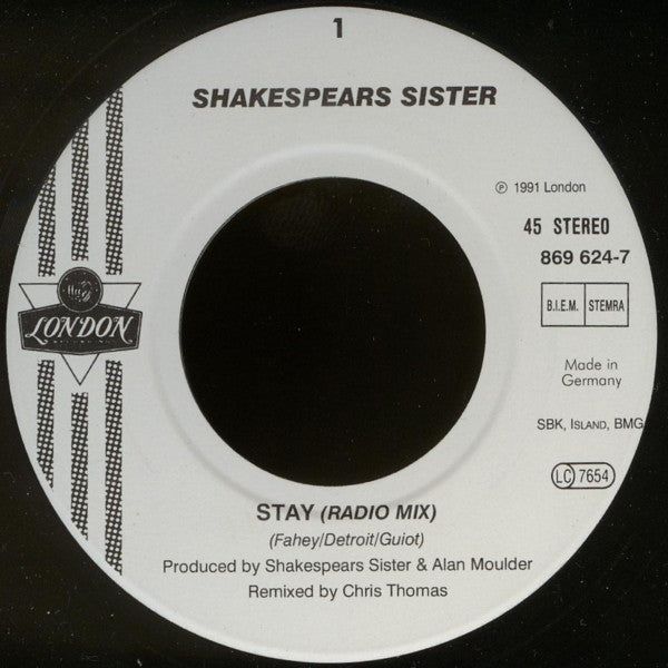 Shakespears Sister* : Stay (7", Single)