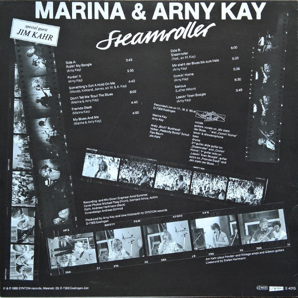 Marina* & Arny Kay Special Guest Jim Kahr : Steamroller (Live) (LP)