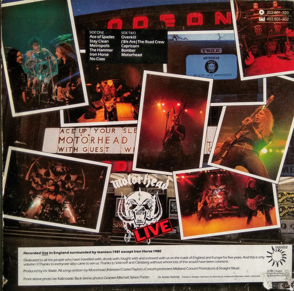 Motörhead : No Sleep 'Til Hammersmith (LP, Album)