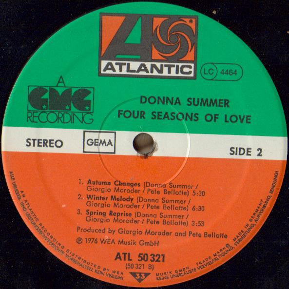 Donna Summer : Four Seasons Of Love (LP, Album, Mixed, Pos)