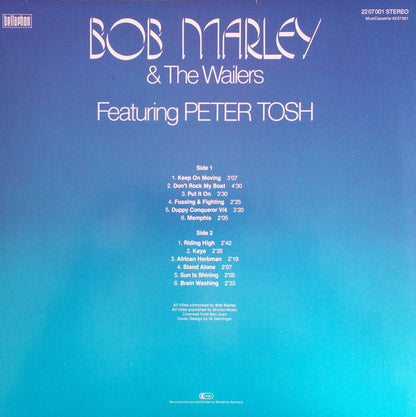 Bob Marley & The Wailers Featuring Peter Tosh : Bob Marley & The Wailers Featuring Peter Tosh (LP, Album, RE)